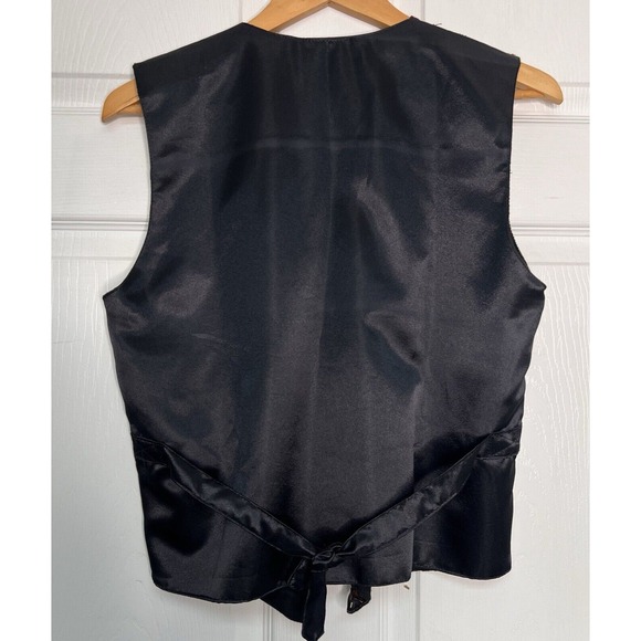 Creazioni Effeci Batik Womens Medium Beaded Vest Retro Brown Funky 70s Bohemian - Picture 2 of 9